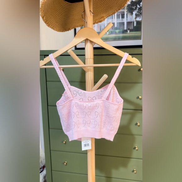 LOVESHACKFANCY Fane Bow Pointelle Tank Top, brand new with tags, never worn. - Picture 15 of 15